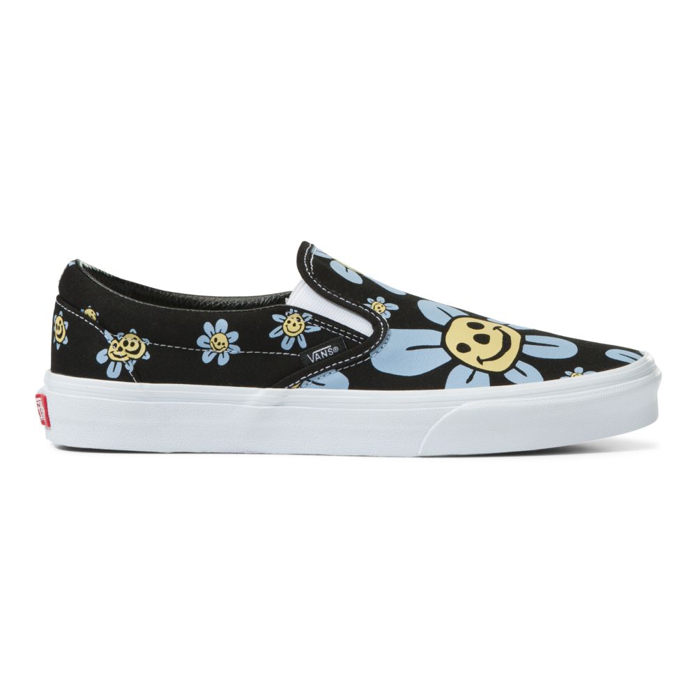 Vans Klassiska Classic Dam Svarta Gula | 75824OTXV