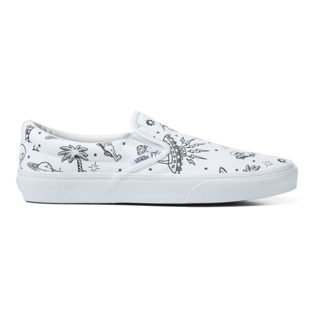 Vans Klassiska Classic Dam Vita Lila | 28706GVQN