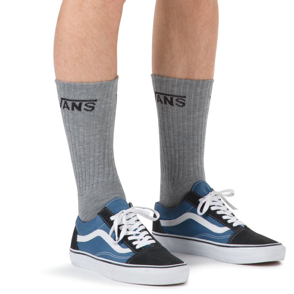 Vans Klassiska Crew 3 Pack Strumpor Herr Grå | 01968RYDA