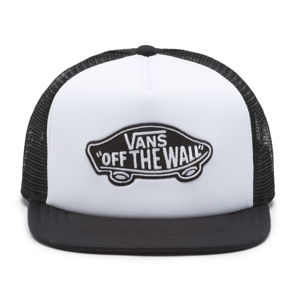 Vans Klassiska Patch Trucker Hatt Dam Vita Svarta | 95761OEVZ