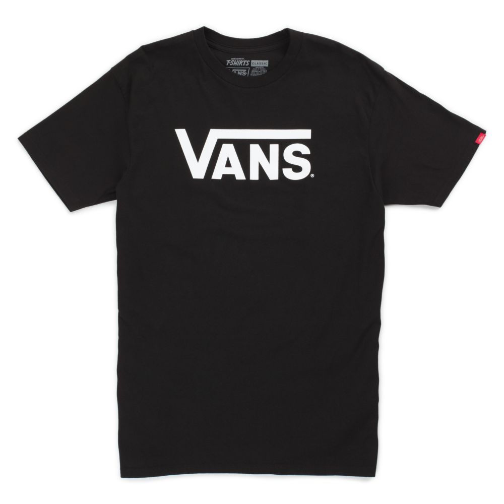 Vans Klassiska T-shirt Herr Svarta Vita | 03741OGXS