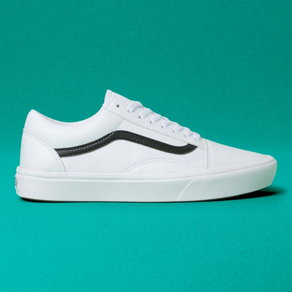 Vans Klassiska Tumble ComfyCush Old Skool Classic Herr Vita | 13648YEHU