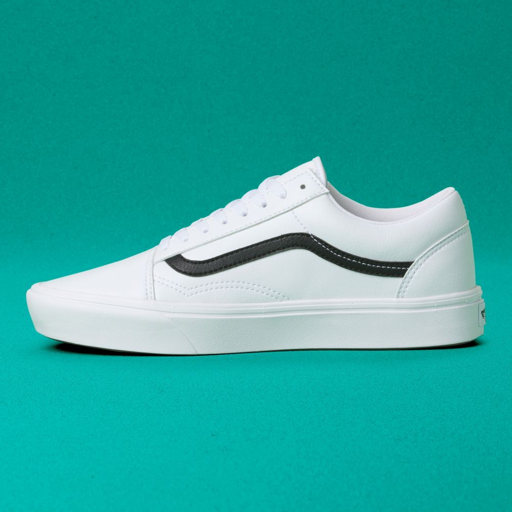 Vans Klassiska Tumble ComfyCush Old Skool Classic Herr Vita | 13648YEHU