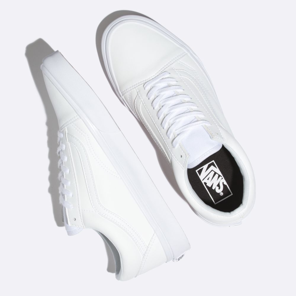 Vans Klassiska Tumble Old Skool Classic Dam Vita | 07295ZYOD