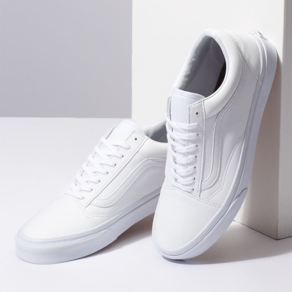 Vans Klassiska Tumble Old Skool Classic Dam Vita | 07295ZYOD