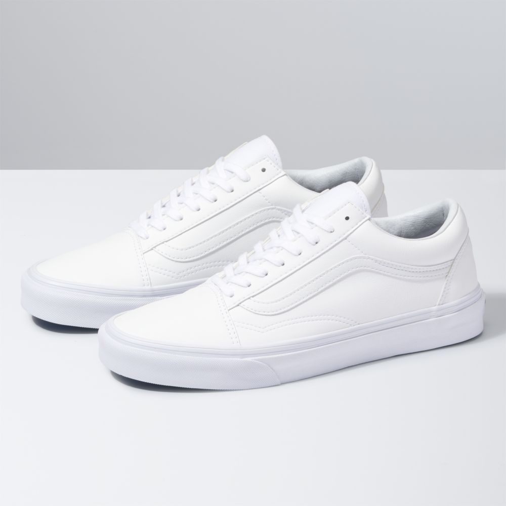 Vans Klassiska Tumble Old Skool Classic Dam Vita | 07295ZYOD