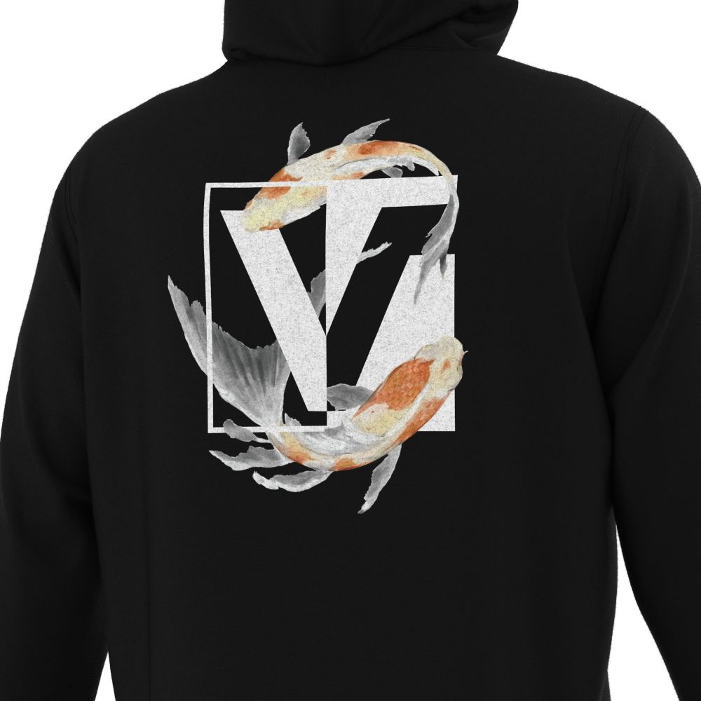 Vans Koi Drop Hoodie Herr Svarta | 29846KLFN