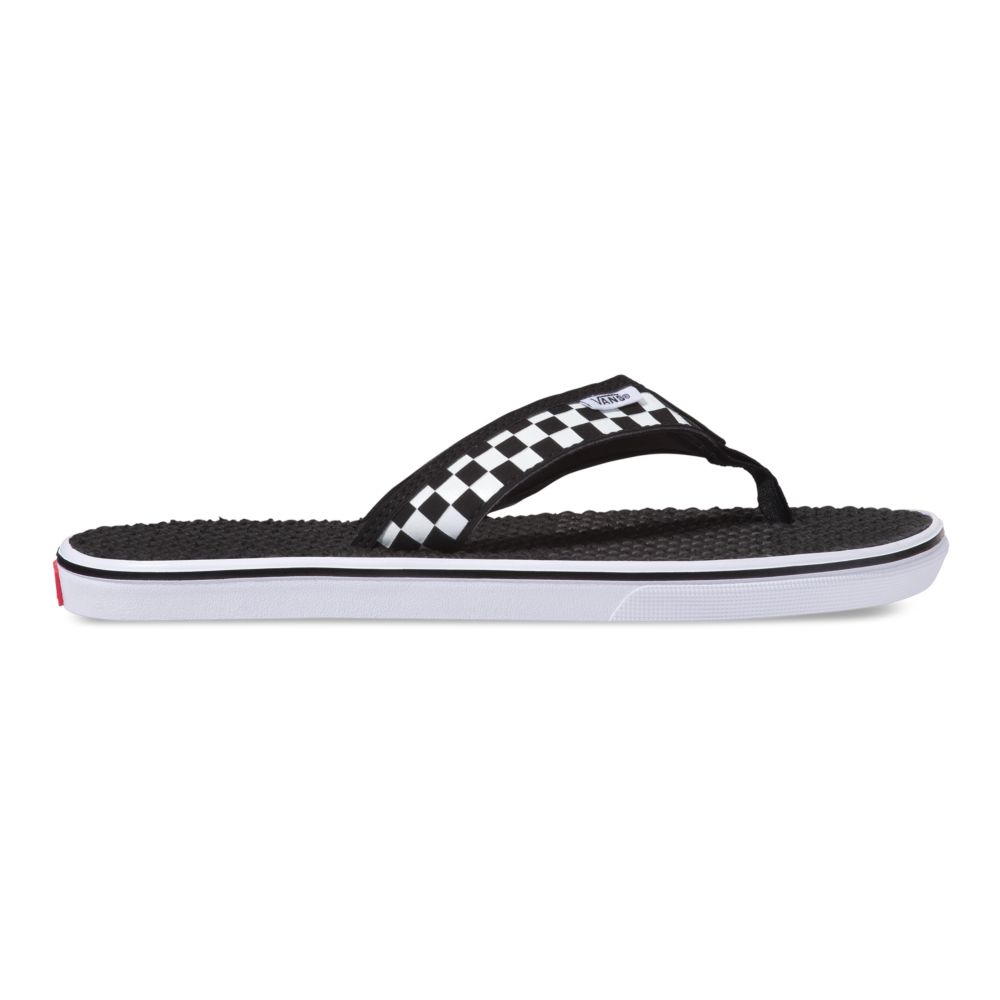 Vans La Costa Lite Sandaler Herr Svarta Vita | 17398MNDS