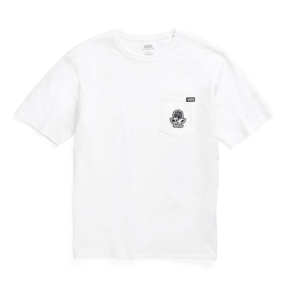 Vans Lizzie Armanto Off The Wall T-shirt Herr Vita | 51306RJPE