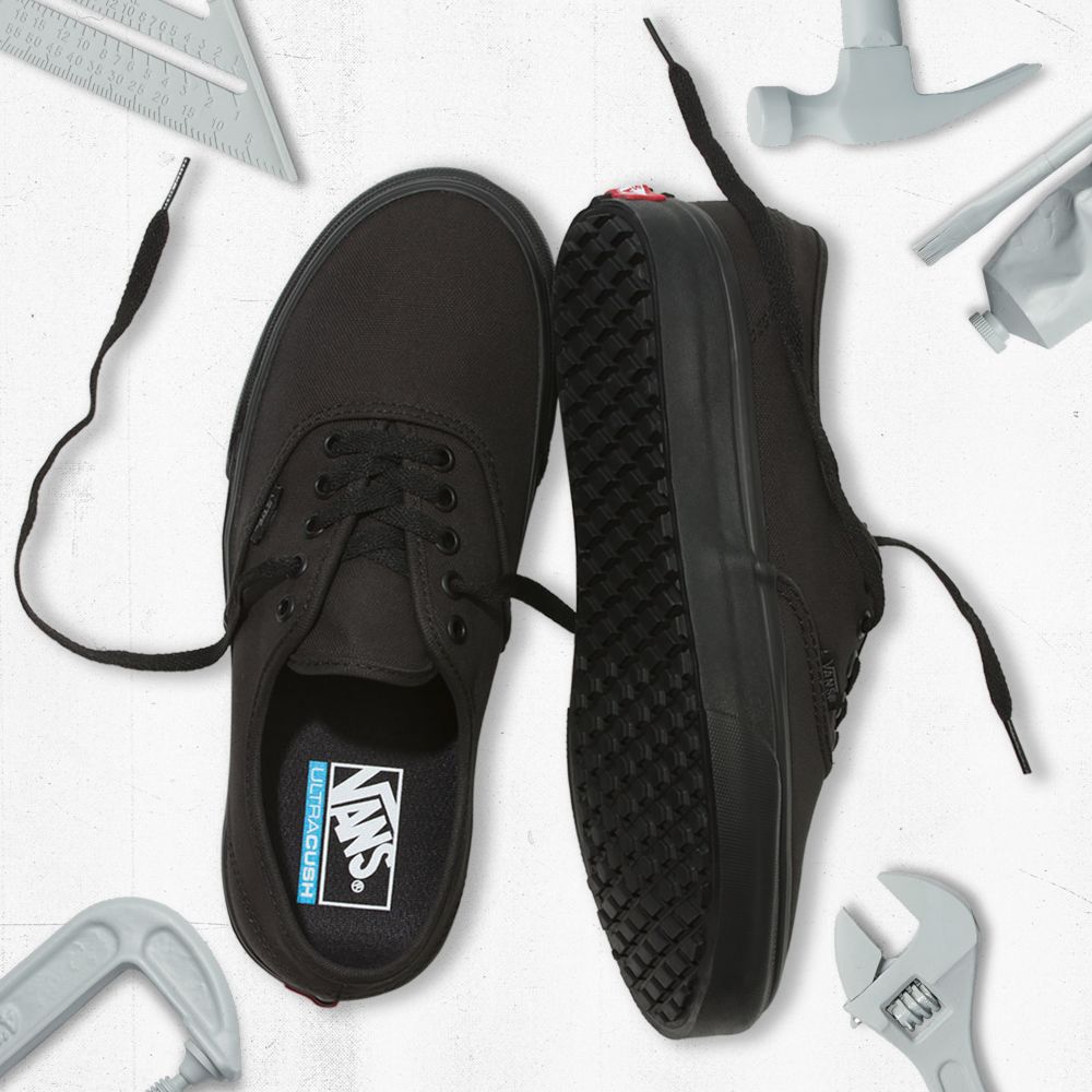 Vans Made For The Makers Authentic UC Classic Dam Svarta Svarta Svarta | 03149ZGBP