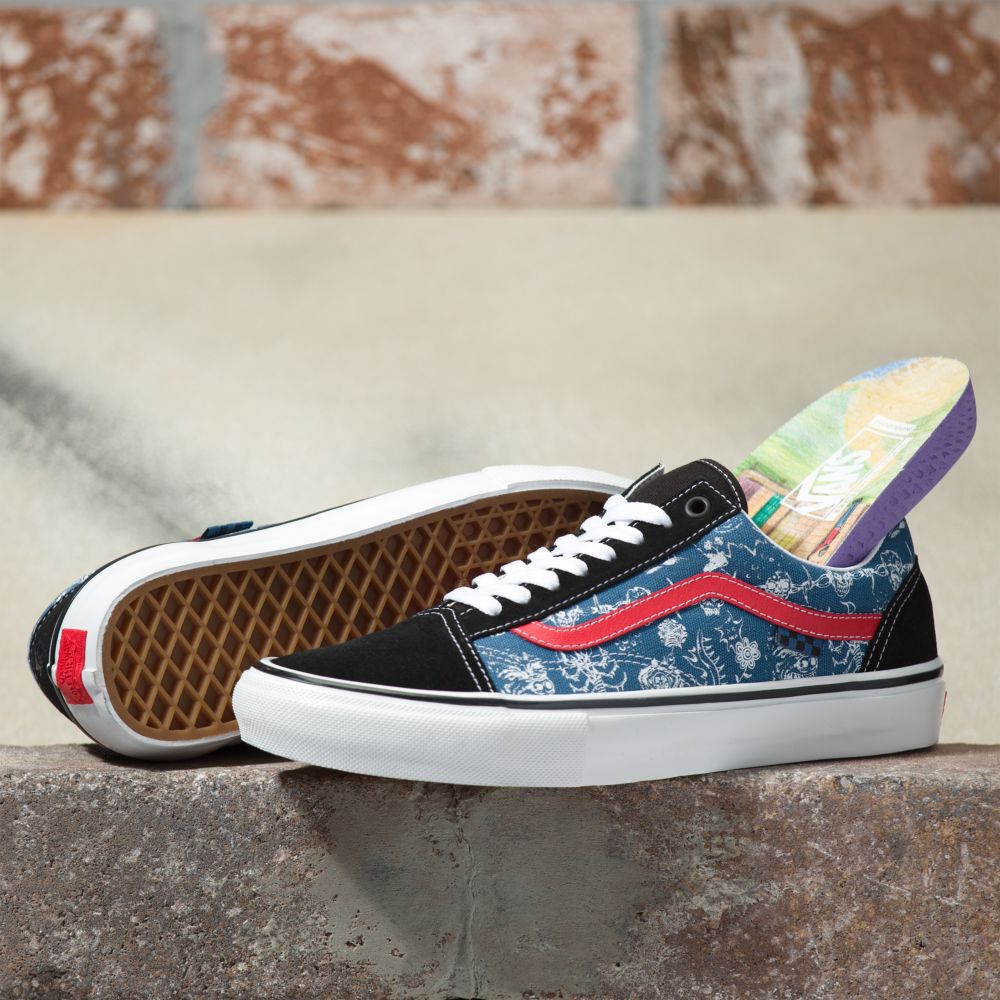 Vans Mike Gigliotti Old Skool VCU Skateskor Dam Svarta Blå | 31085JUVO