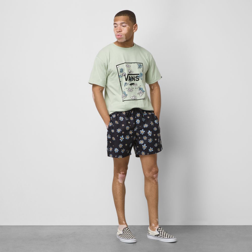 Vans Mixed 16 Volley Shorts Herr Svarta Olika Färger | 54196QEPV