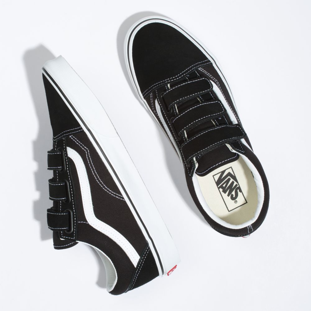 Vans Mocka Canvas Old Skool V Classic Dam Svarta Vita | 94726TMEA