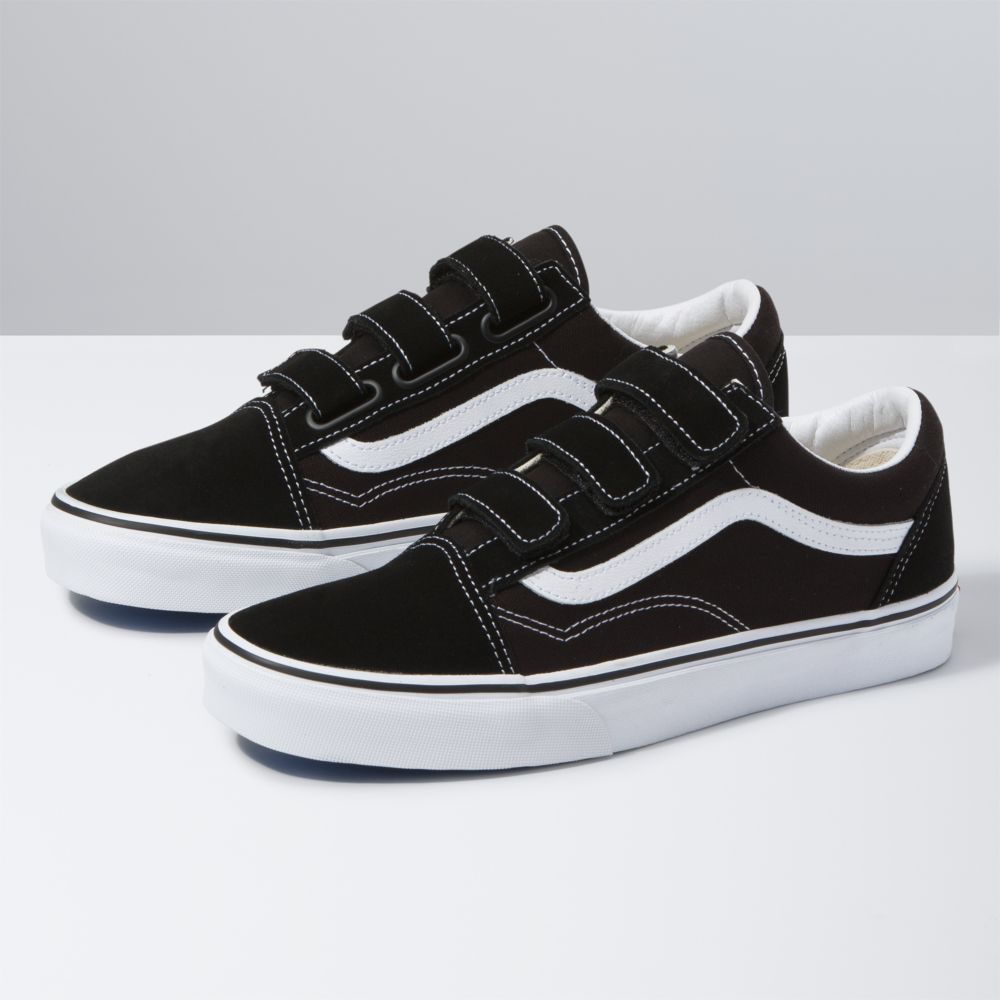 Vans Mocka Canvas Old Skool V Classic Dam Svarta Vita | 94726TMEA