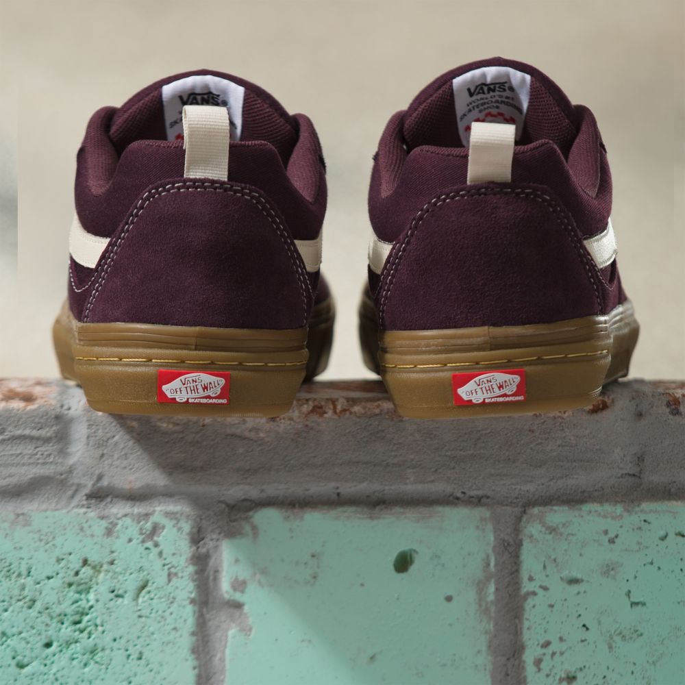 Vans Mocka Gum Kyle Walker Skateskor Dam Vinröda | 01342NJMU