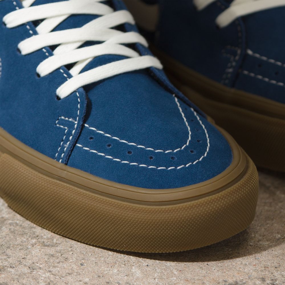 Vans Mocka Gum Sk8-Hi Classic Dam Mörkblå | 78396RNXB