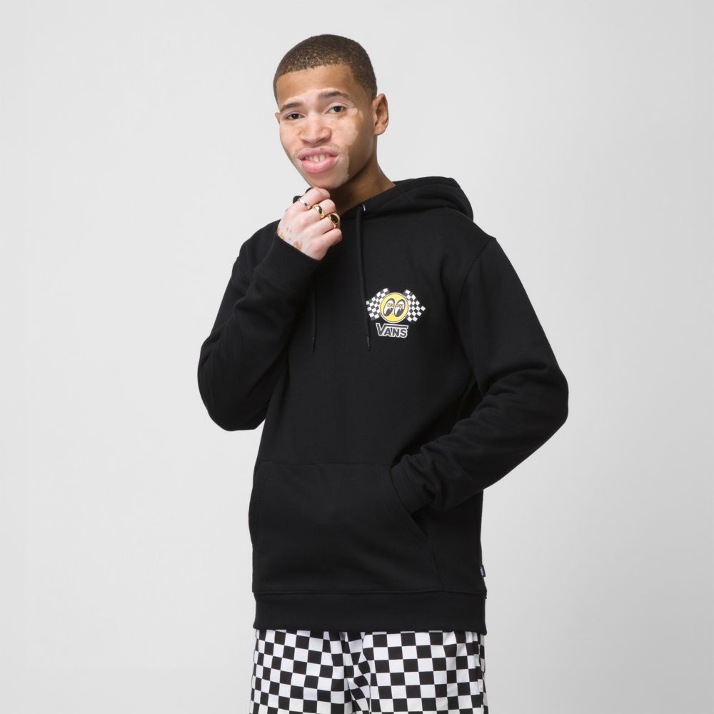 Vans Mooneyes Fleece Hoodie Dam Svarta | 17594EXLB