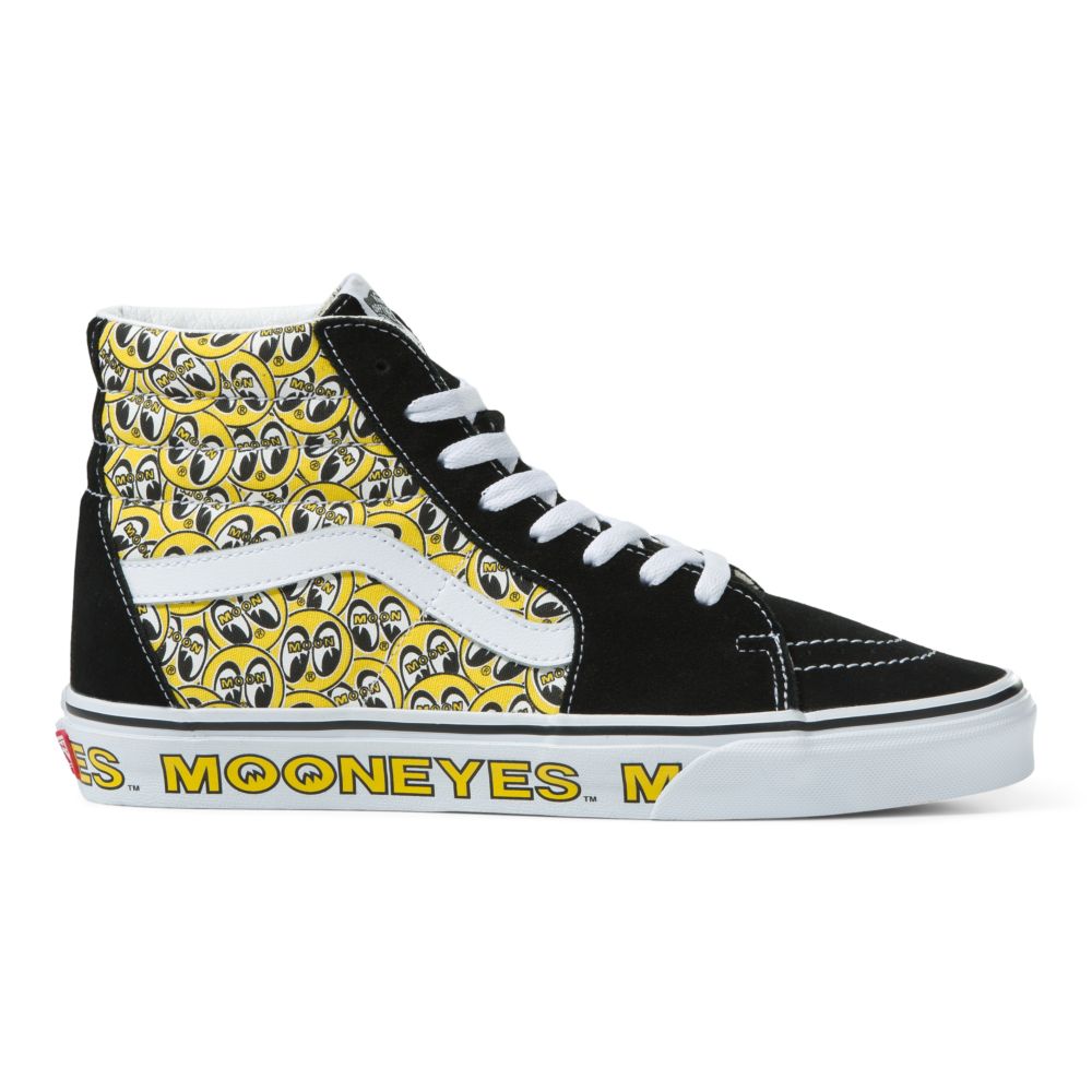 Vans Mooneyes Sk8-Hi Classic Dam Svarta Gula | 48510BGXI