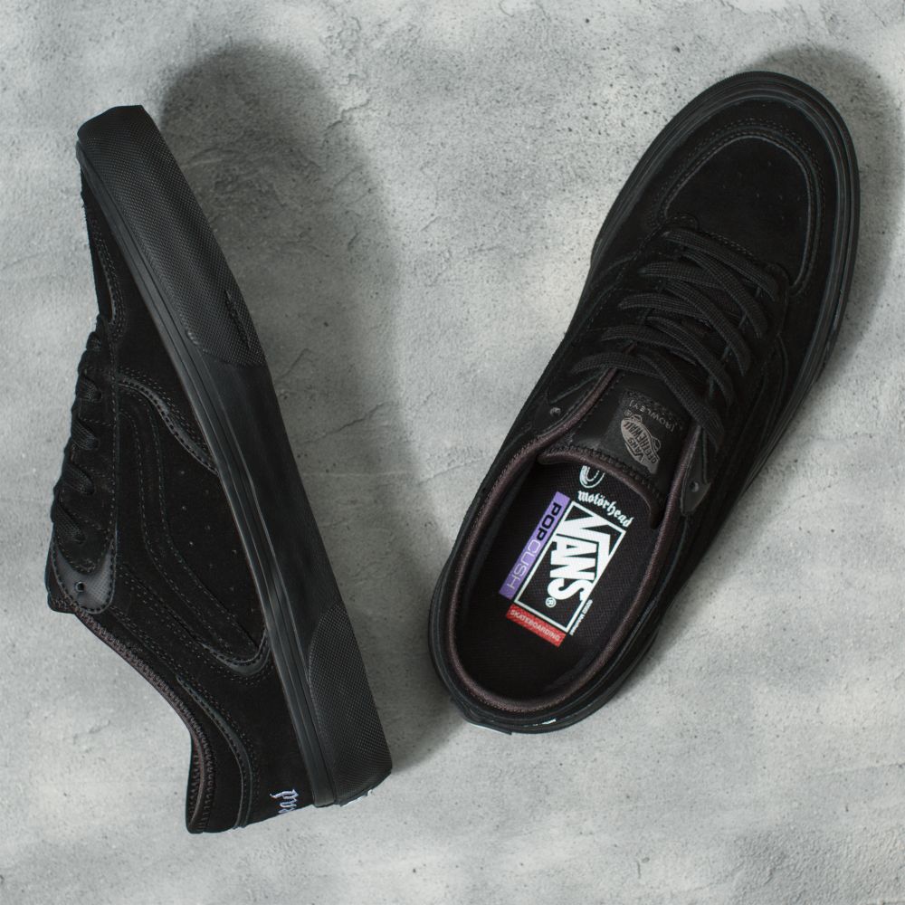 Vans Motorhead Rowley Skateskor Herr Svarta Svarta | 38045SDOY