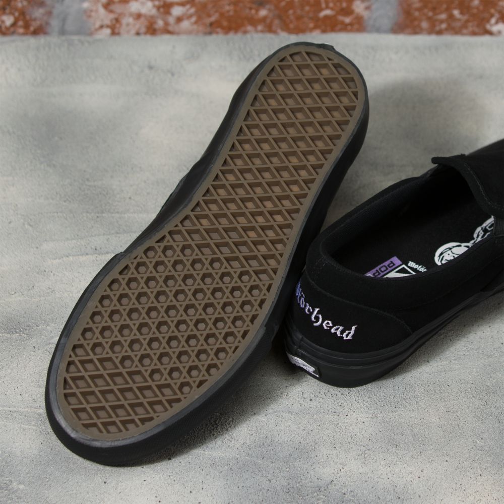 Vans Motorhead Slip On Skateskor Dam Svarta Svarta | 25893NBAQ