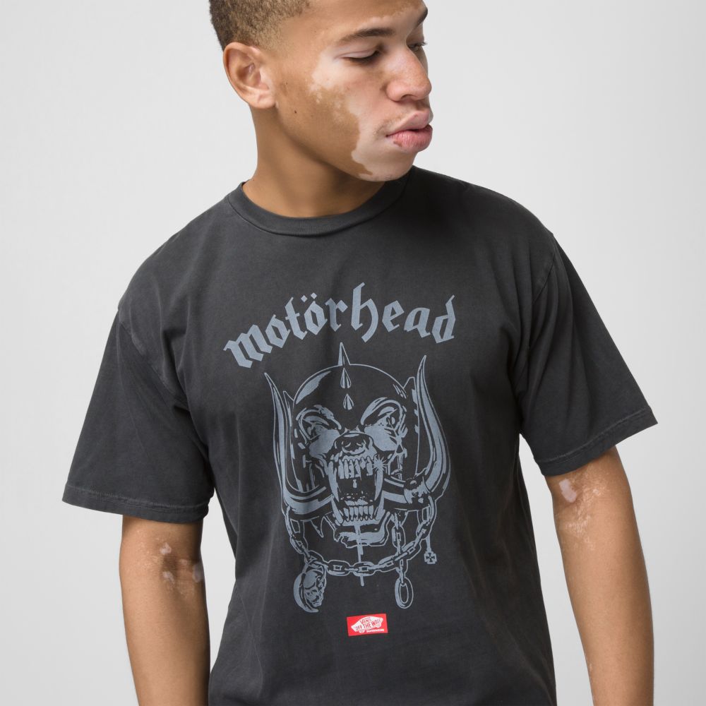 Vans Motorhead Warpig T-shirt Herr Svarta | 41750ZAOX