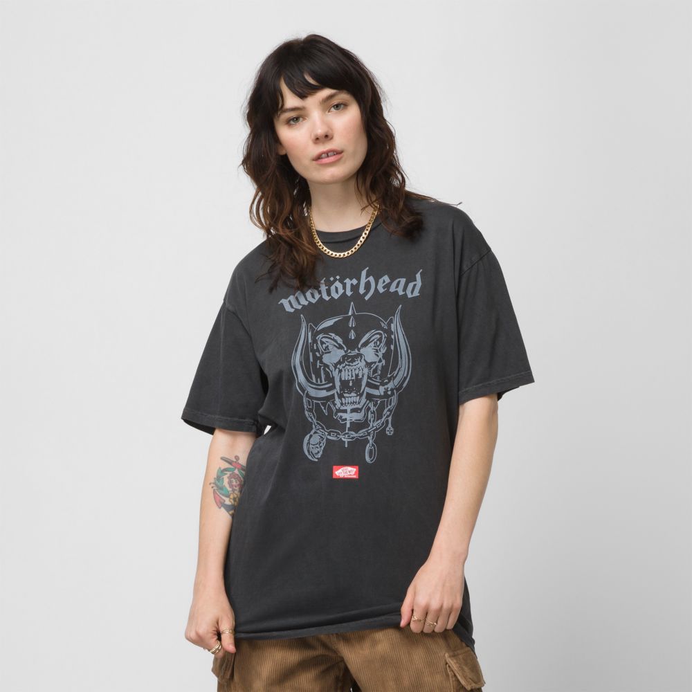 Vans Motorhead Warpig T-shirt Herr Svarta | 41750ZAOX