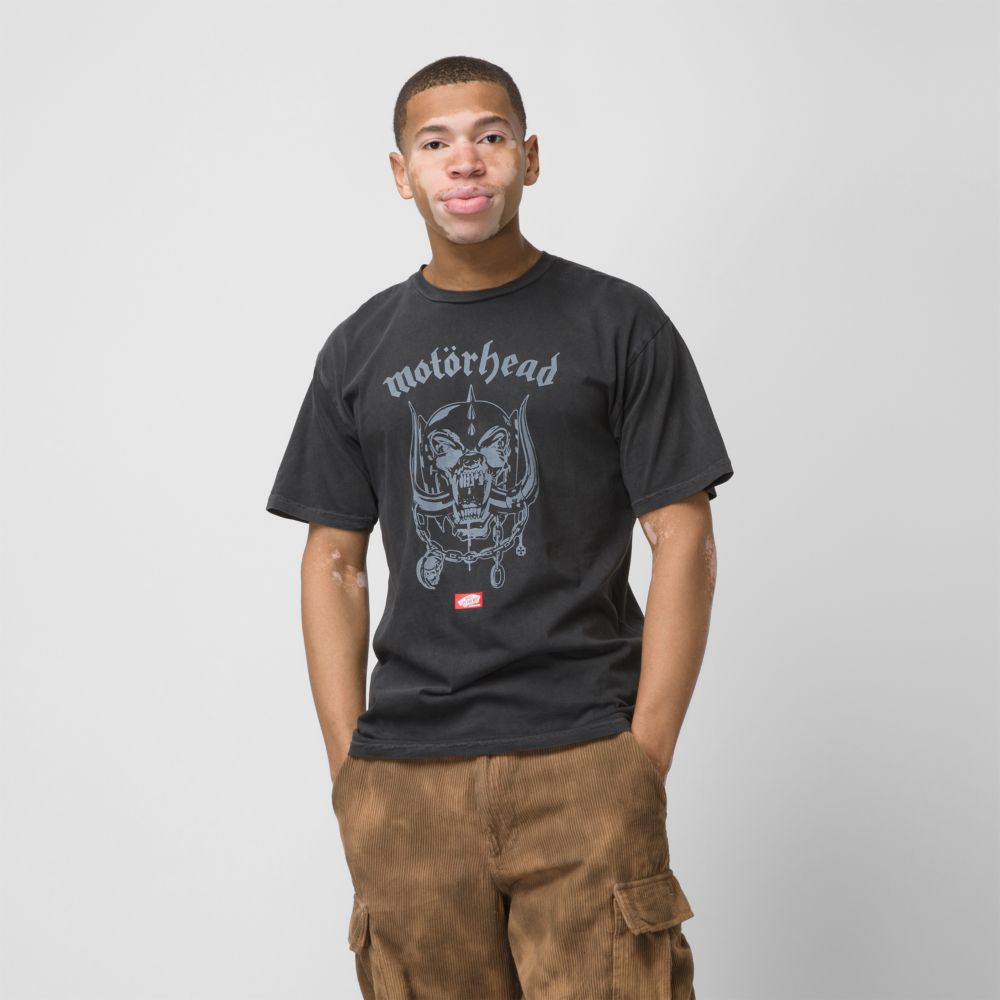 Vans Motorhead Warpig T-shirt Herr Svarta | 41750ZAOX