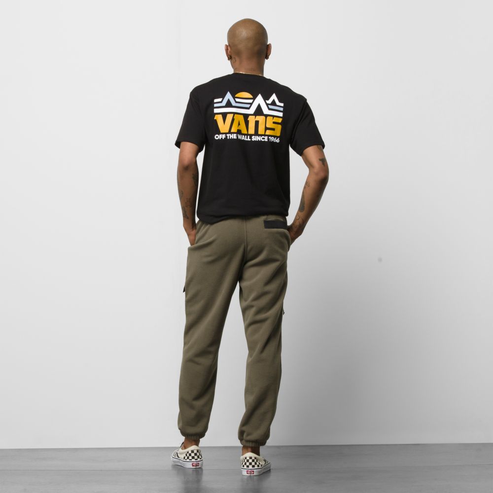 Vans Mt. Relaxed Fleece Sweatpants Herr Lila Svarta | 48352PVMS