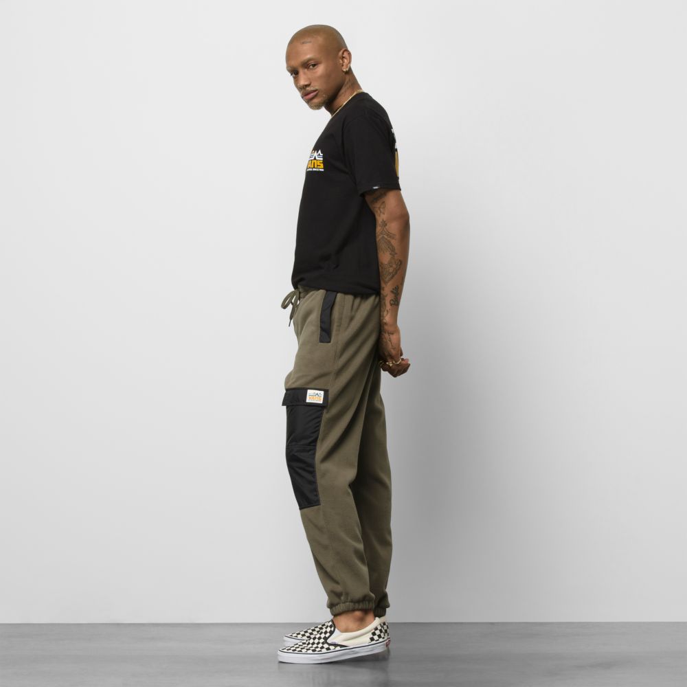 Vans Mt. Relaxed Fleece Sweatpants Herr Lila Svarta | 48352PVMS