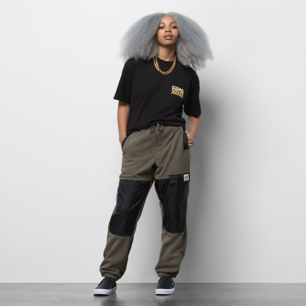 Vans Mt. Relaxed Fleece Sweatpants Herr Lila Svarta | 48352PVMS