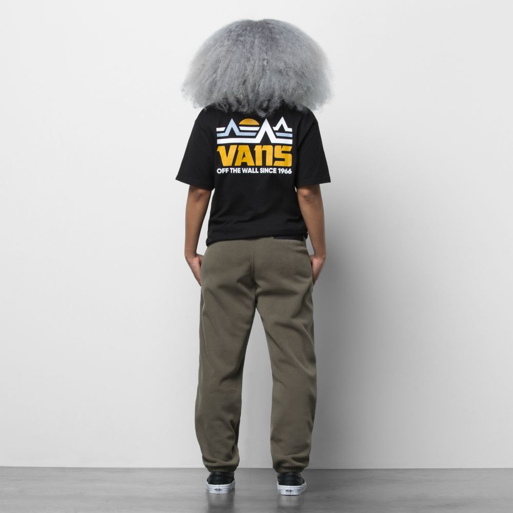 Vans Mt. Relaxed Fleece Sweatpants Herr Lila Svarta | 48352PVMS