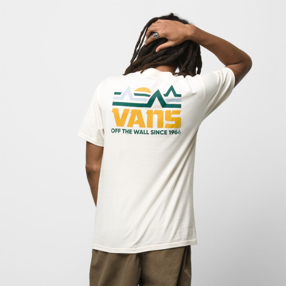 Vans Mt. T-shirt Herr Vita | 31962RLKU