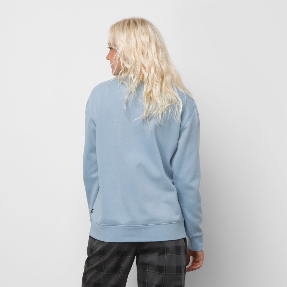 Vans My Cloud BFF Crew Hoodie Dam Blå | 38974CBGE