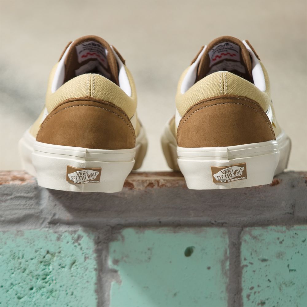 Vans Nubuck/Canvas Old Skool Skateskor Dam Bruna | 38597BUTQ