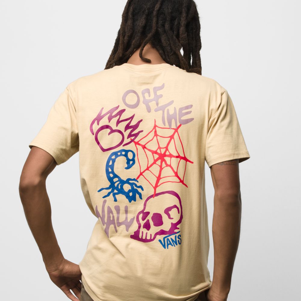 Vans Off The Skull T-shirt Herr Grå Bruna | 16392FXEZ