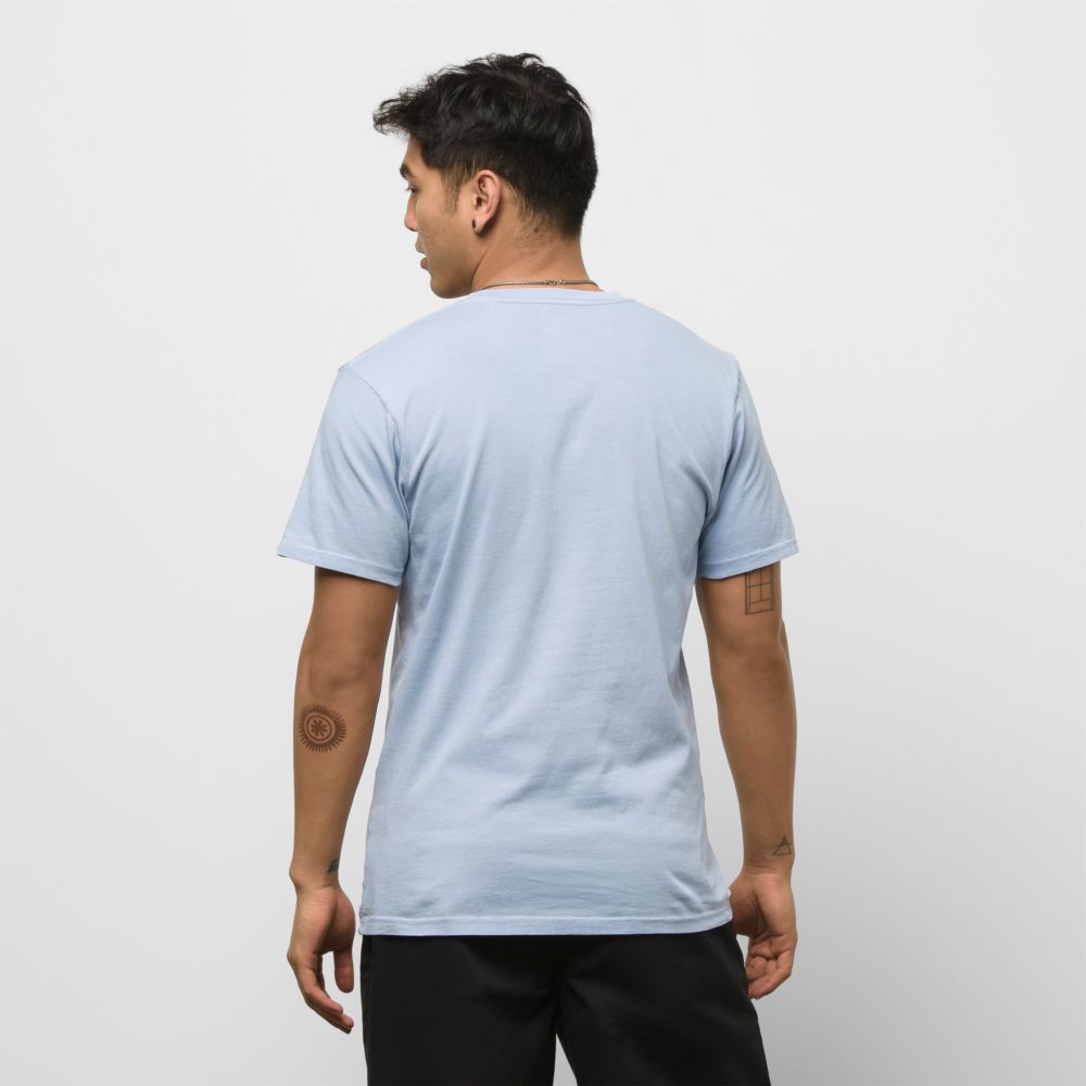 Vans Off The Snail T-shirt Herr Blå | 28461DRQA