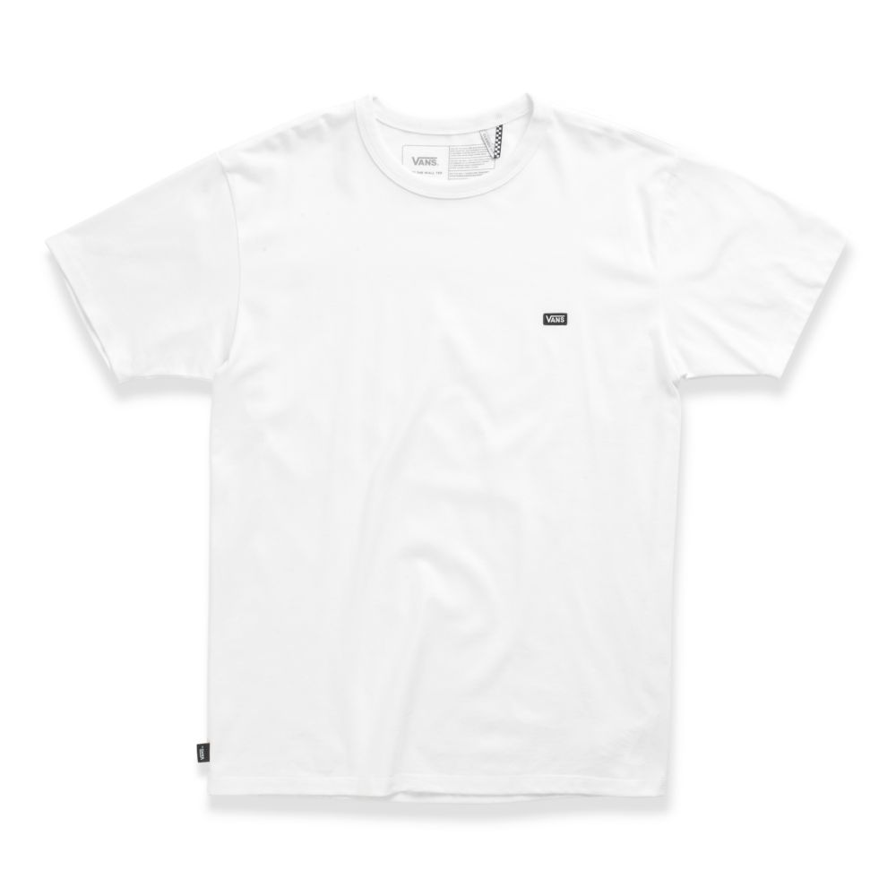 Vans Off The Wall Klassiska T-shirt Herr Vita | 41820KJSD