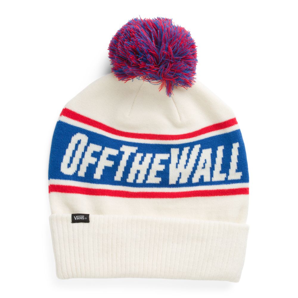 Vans Off The Wall Pom Hatt Herr Vita | 96073KEDY