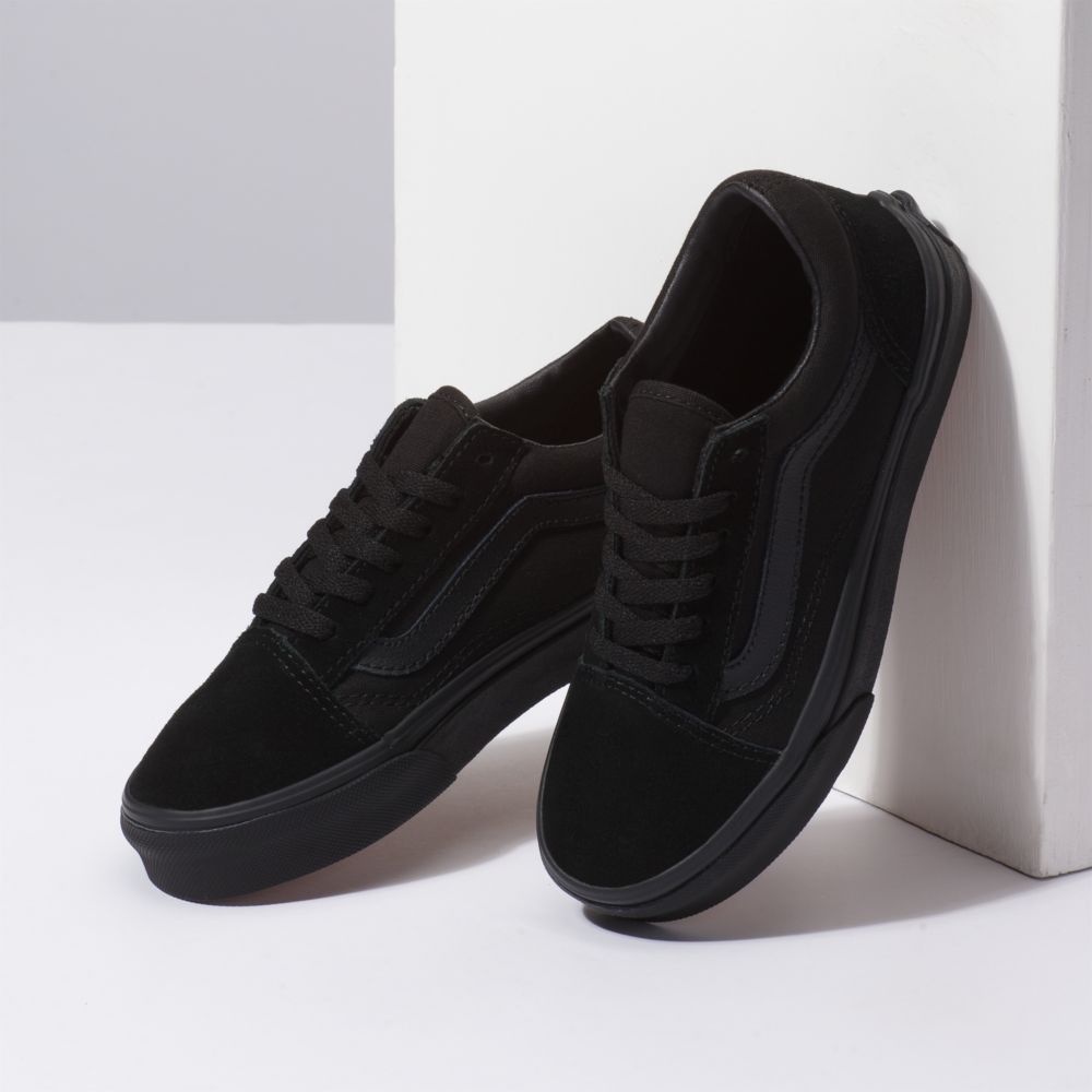 Vans Old Skool Classic Barn Svarta Svarta | 90647EPSJ