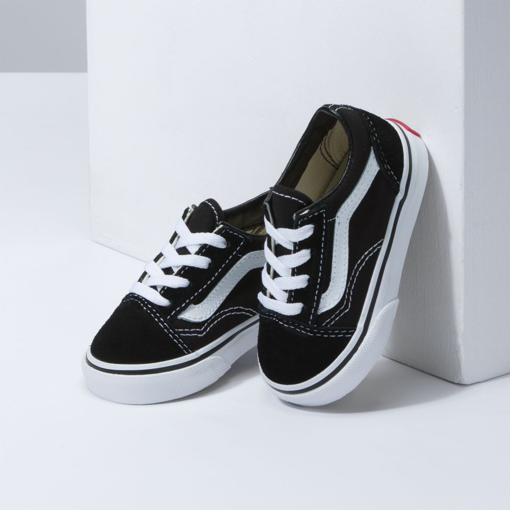 Vans Old Skool Classic Barn Svarta Vita | 94351WXNB