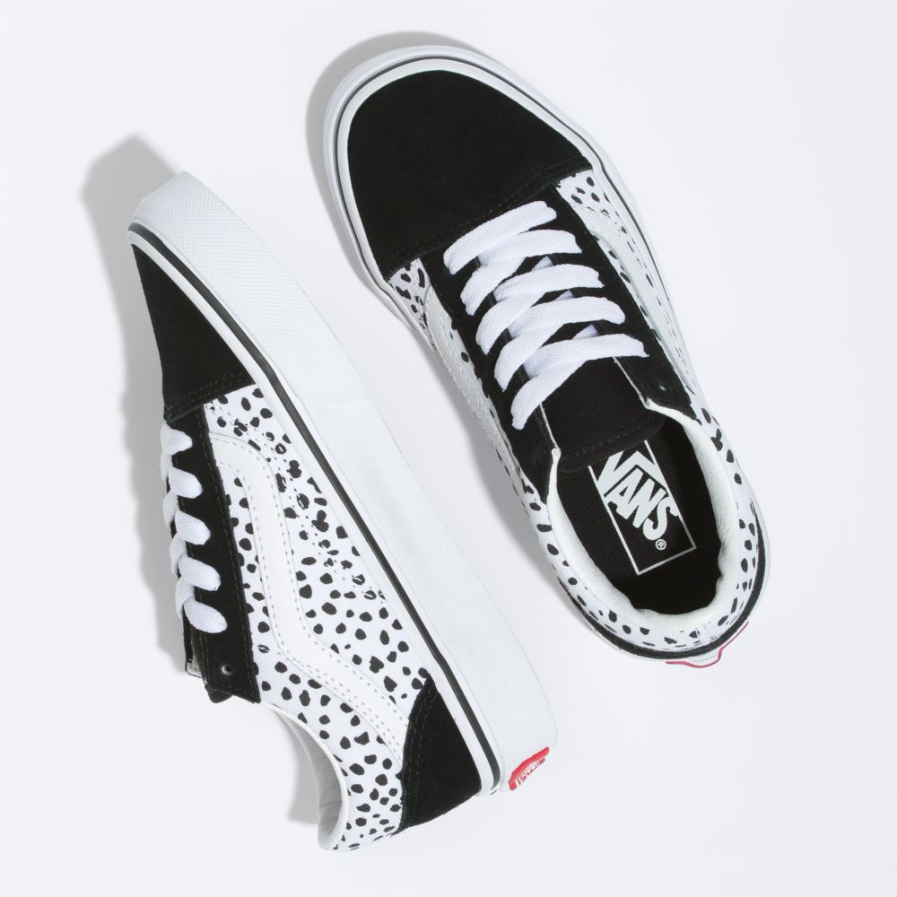 Vans Old Skool Classic Barn Svarta Vita | 95178BMDQ