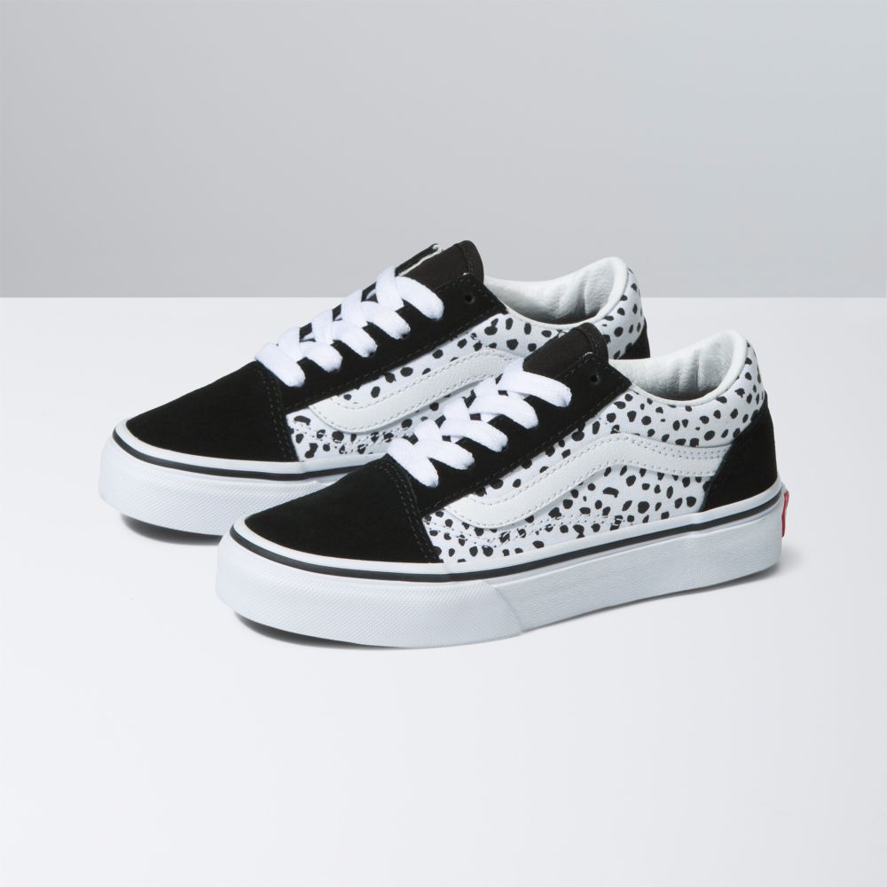 Vans Old Skool Classic Barn Svarta Vita | 95178BMDQ