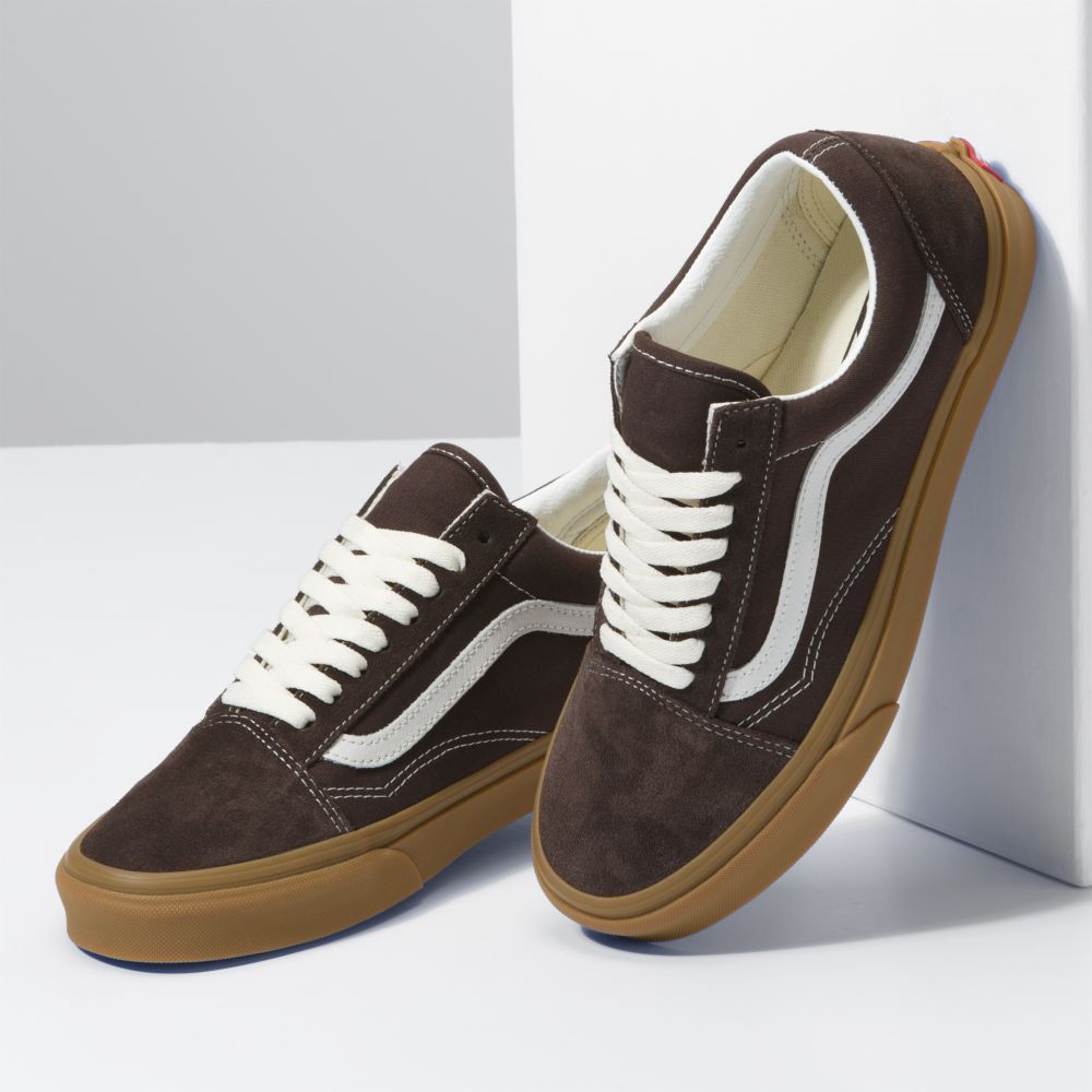 Vans Old Skool Classic Dam Choklad | 03587TYCU