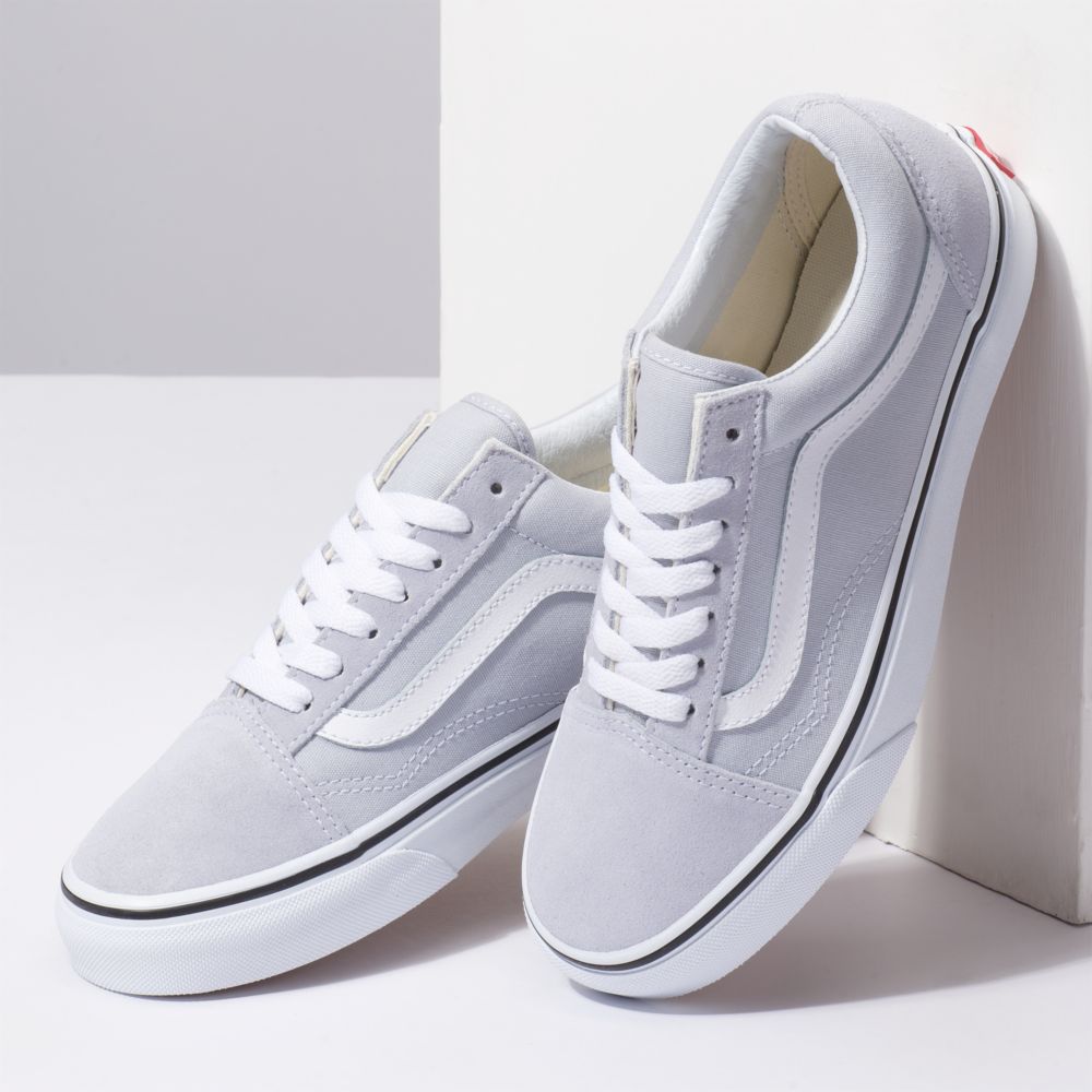 Vans Old Skool Classic Dam Grå Vita | 94506KVIY