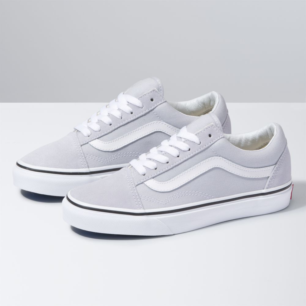 Vans Old Skool Classic Dam Grå Vita | 94506KVIY