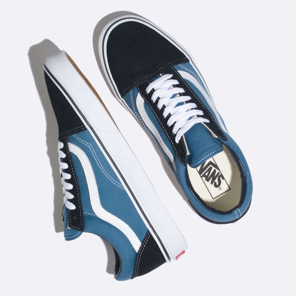 Vans Old Skool Classic Dam Marinblå | 75418OXLE