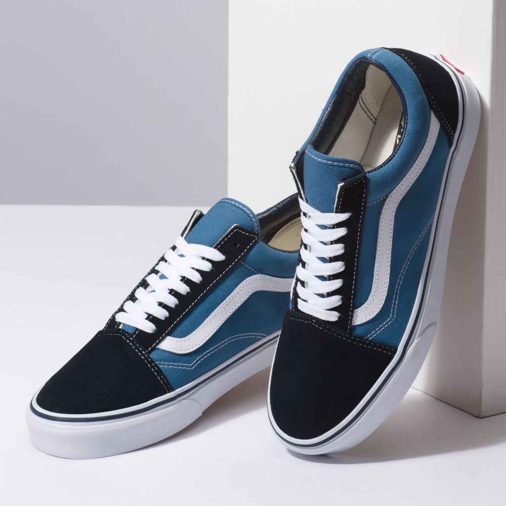 Vans Old Skool Classic Dam Marinblå | 75418OXLE