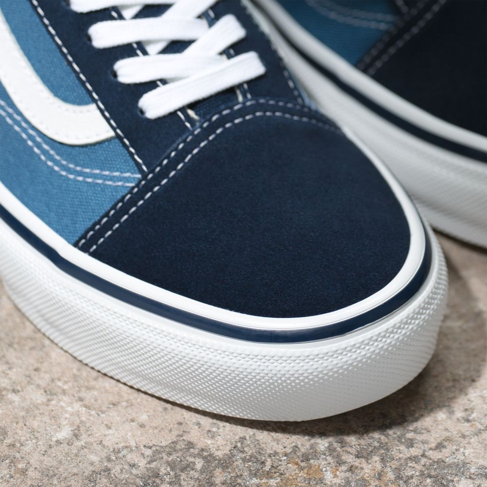 Vans Old Skool Classic Dam Marinblå Vita | 23475ECLQ