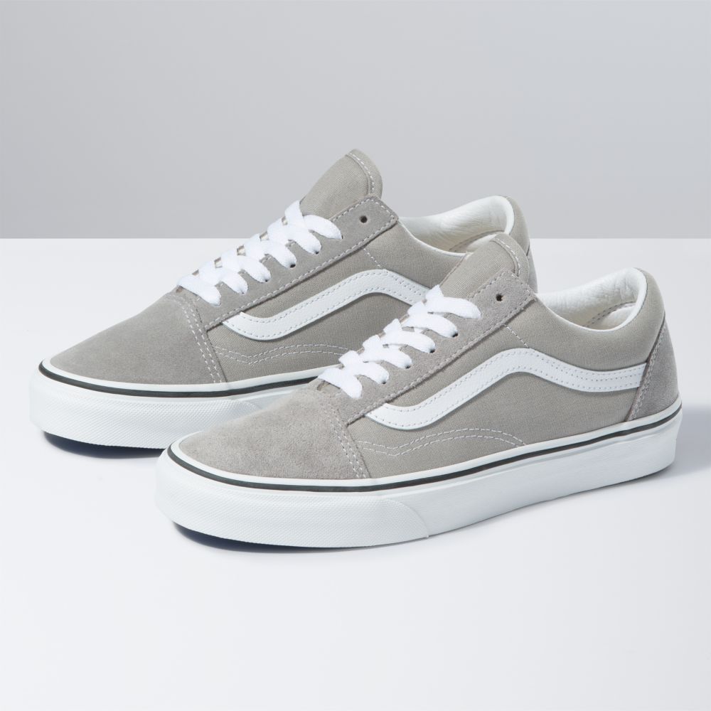 Vans Old Skool Classic Dam Mörkgrå Vita | 49108UQRY