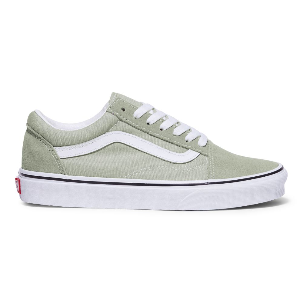 Vans Old Skool Classic Dam Olivgröna Vita | 54308TUWV